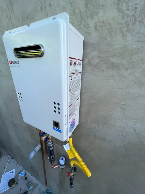Tankless water heater installation for Kanuga Ridge homes